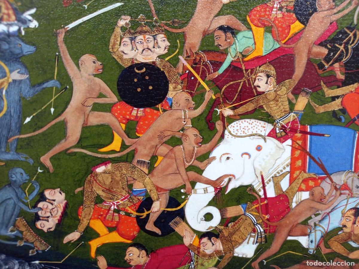 Artesan&iacute;a: Cuadro batalla Ramayana - Foto 1