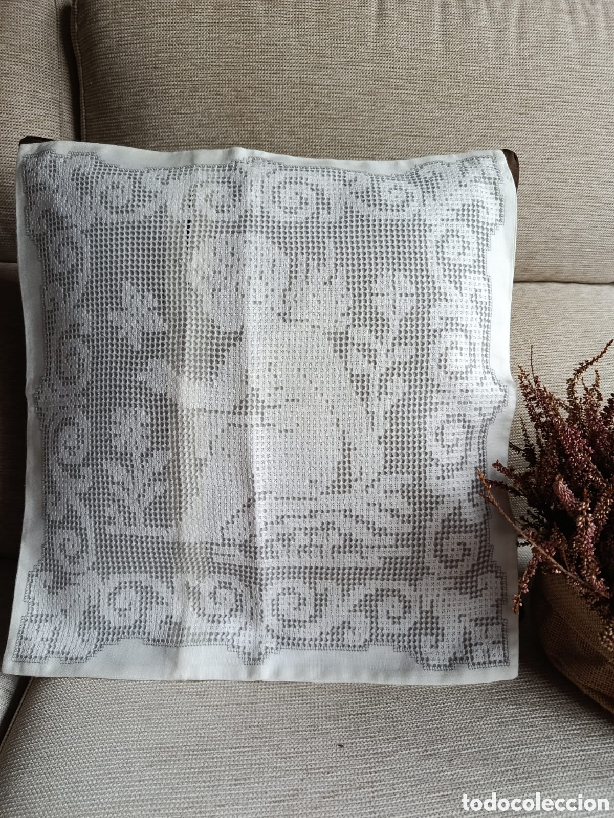 Artesan&iacute;a: Funda de cojin Lagarter - Foto 6