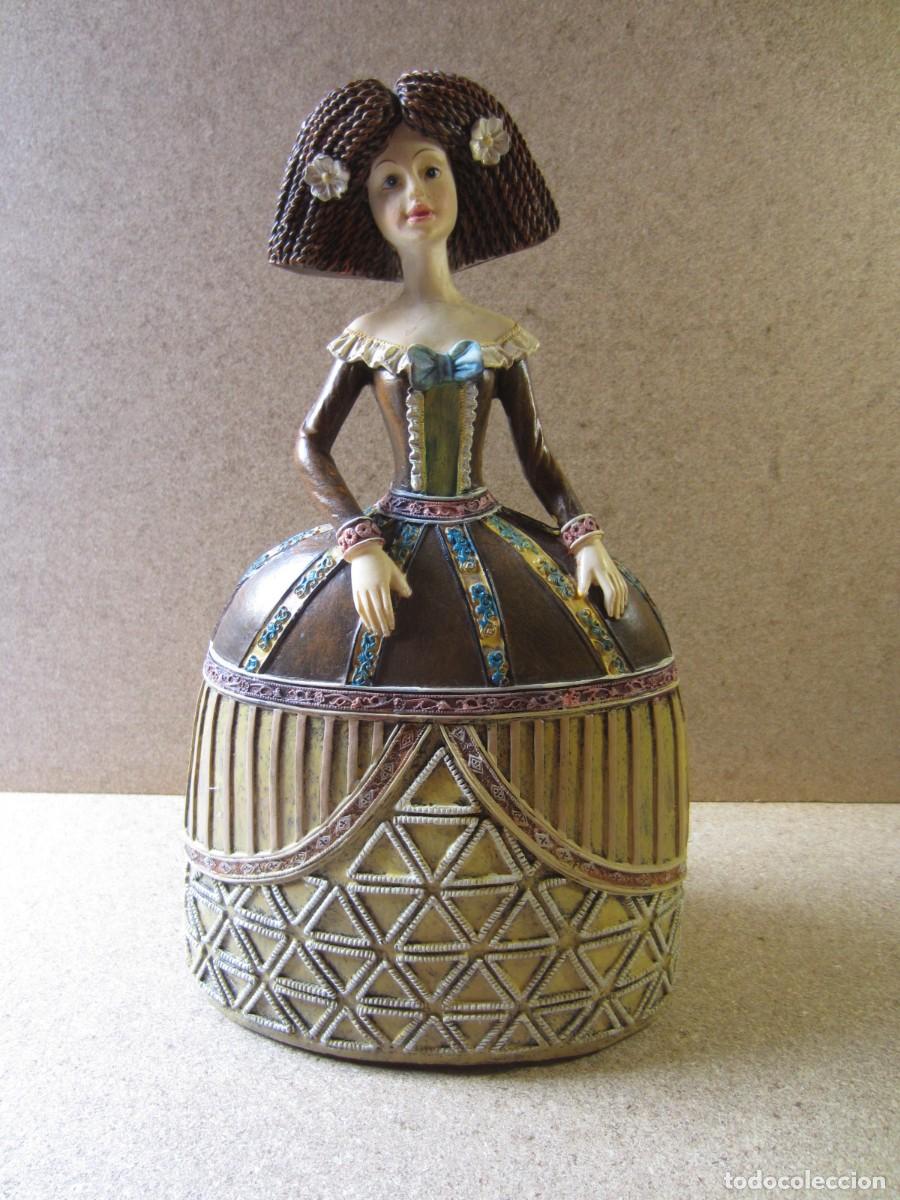 Artesan&iacute;a: Figura Menina Decorativa de Resina Gerimport (27 cm)