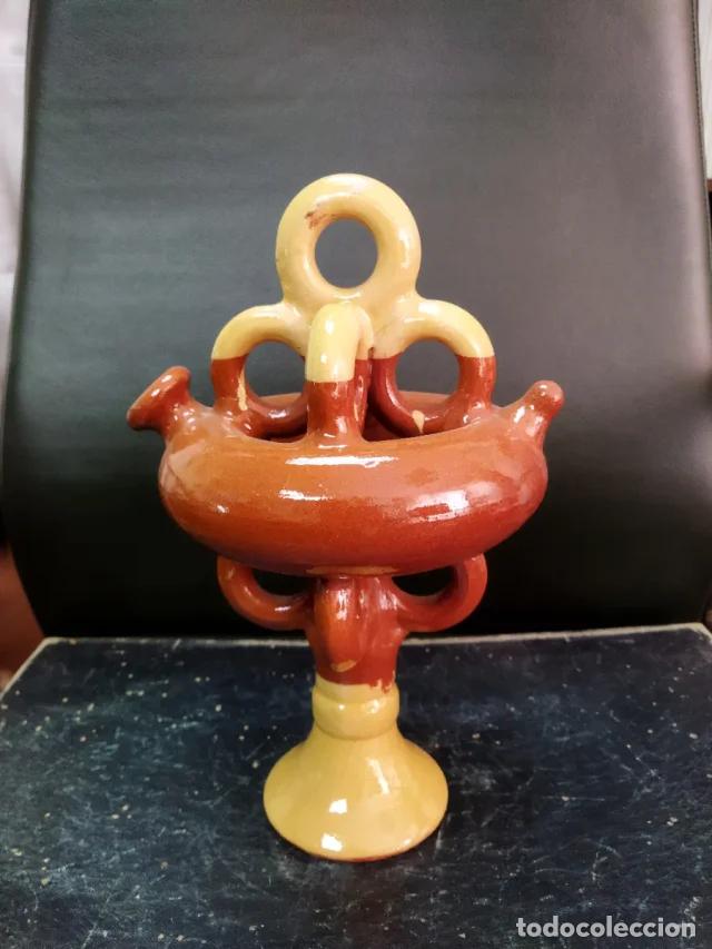 Artesan&iacute;a: Botijo artesanal de barro cocido