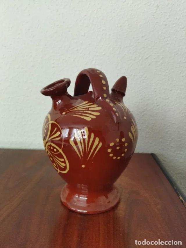 Artesan&iacute;a: Botijo de cer&aacute;mica decorado