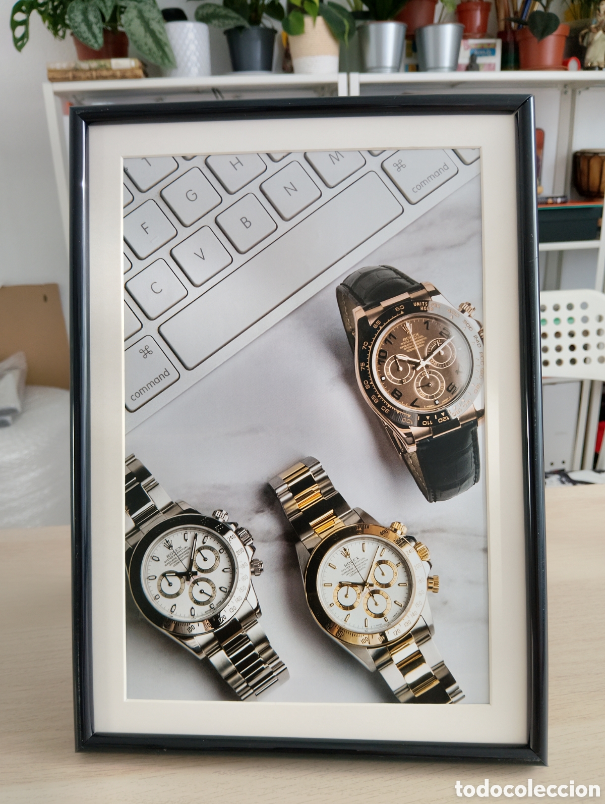 Artesan&iacute;a: Rolex anuncio original enmarcado