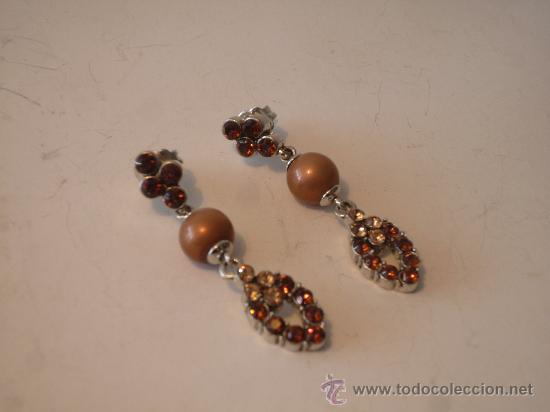Artesan&iacute;a: PENDIENTES DE RODIO Y STRASS - Foto 1