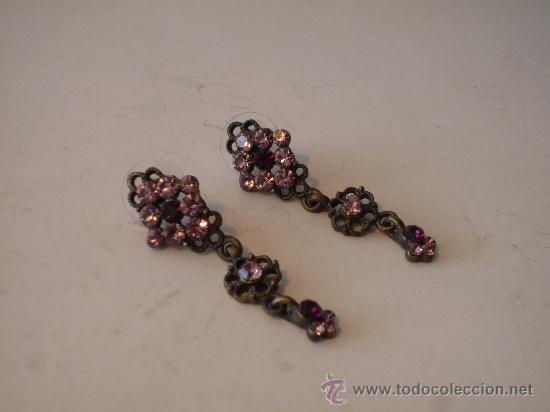 Artesan&iacute;a: PENDIENTES DE RODIO Y STRASS - Foto 1