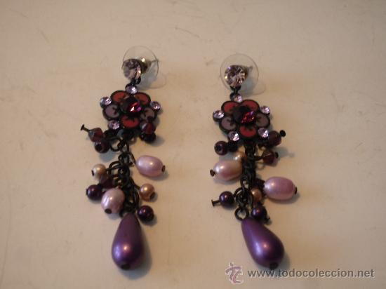 Artesan&iacute;a: PENDIENTES DE RODIO Y STRASS - Foto 1