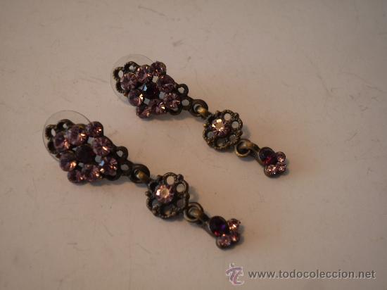 Artesan&iacute;a: PENDIENTES DE RODIO Y STRASS - Foto 2