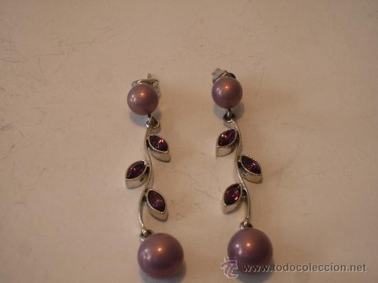 Artesan&iacute;a: PENDIENTES DE RODIO Y STRASS - Foto 1