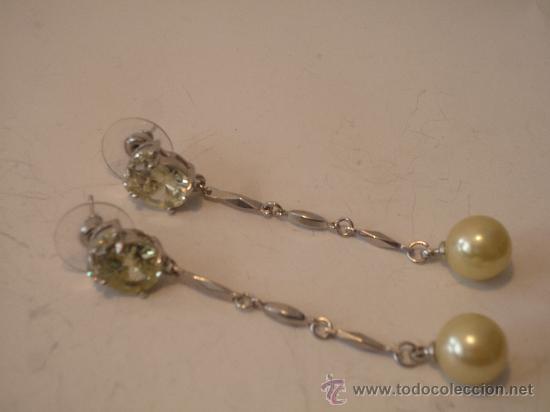 Artesan&iacute;a: PENDIENTES DE RODIO Y STRASS - Foto 1