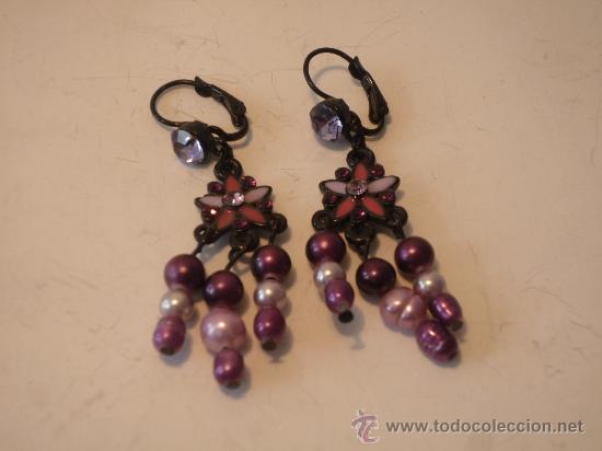 Artesan&iacute;a: PENDIENTES DE RODIO Y STRASS - Foto 1