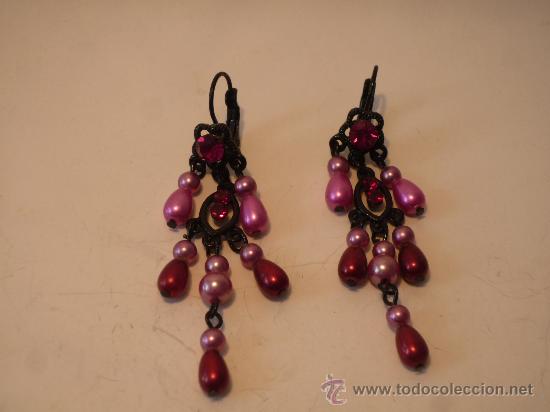 Artesan&iacute;a: PENDIENTES DE RODIO Y STRASS - Foto 1