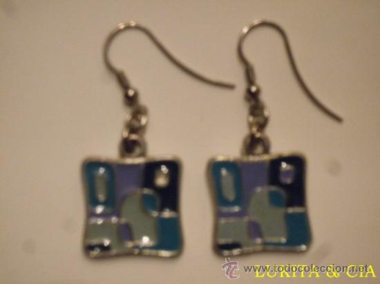 Artesan&iacute;a: PENDIENTES DE RODIO Y ESMALTE - Foto 1