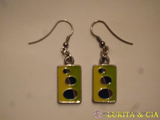 Artesan&iacute;a: PENDIENTES DE RODIO Y ESMALTE - Foto 1