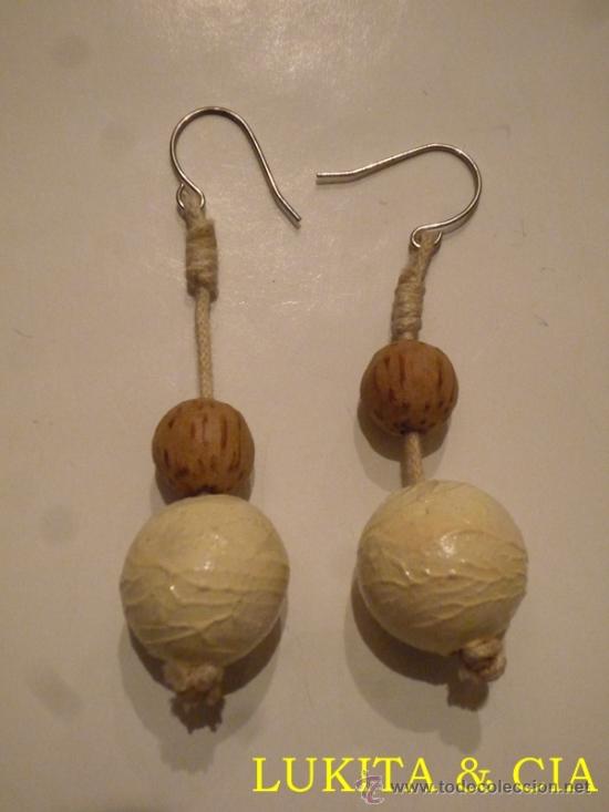 Artesan&iacute;a: PENDIENTES DE MADERA - Foto 1