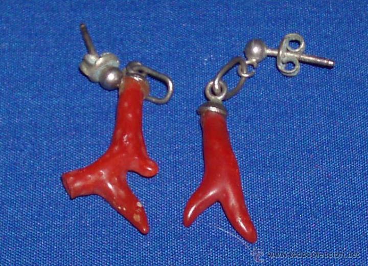 Artesan&iacute;a: pendientes de coral y plata - Foto 1