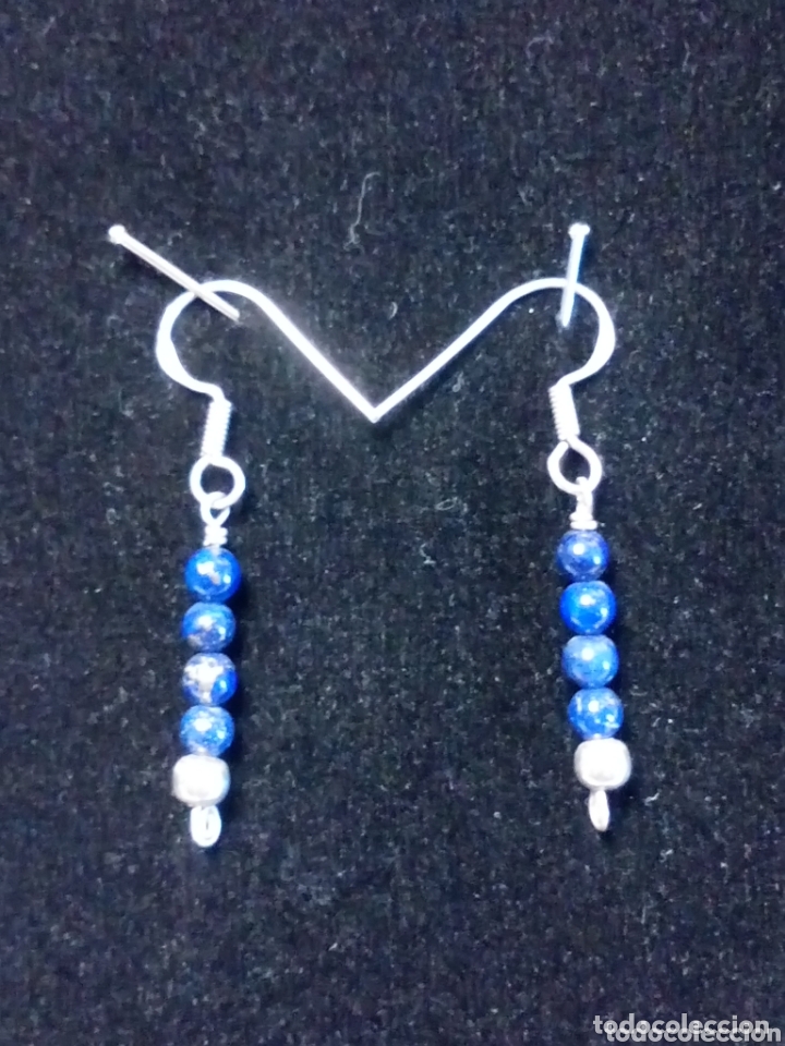 Artesan&iacute;a: Pendientes lapisl&aacute;zuli y plata - Foto 1