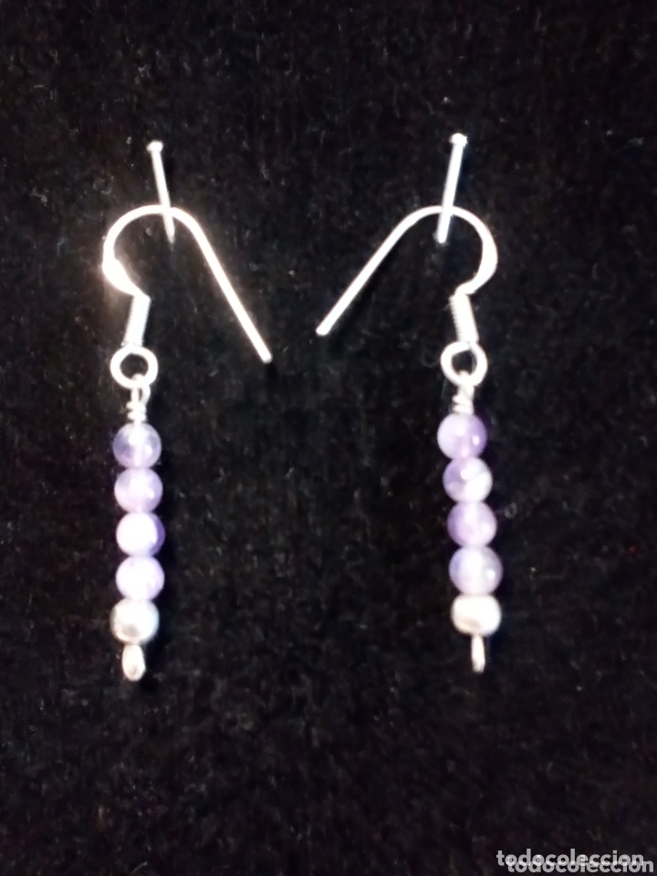 Artesan&iacute;a: Pendientes amatista y plata - Foto 1
