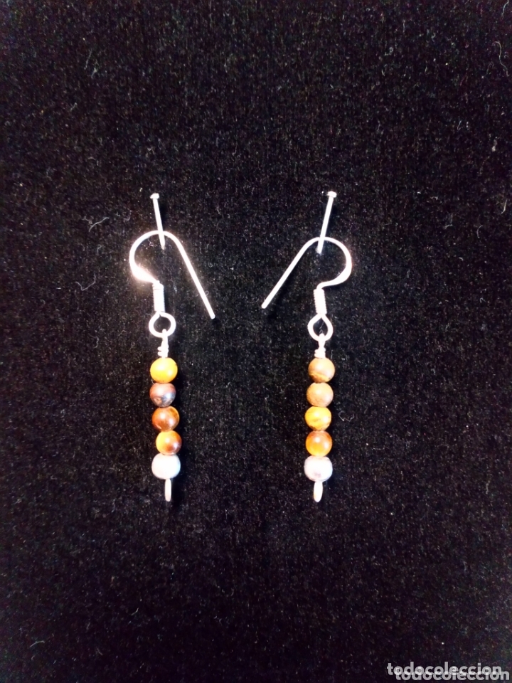 Artesan&iacute;a: Pendientes ojo de tigre y plata - Foto 1