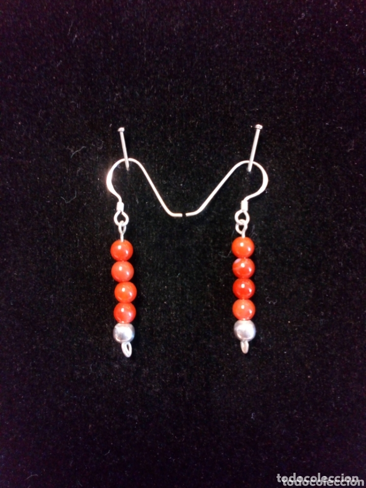 Artesan&iacute;a: Pendientes Agata cornalina y plata - Foto 1