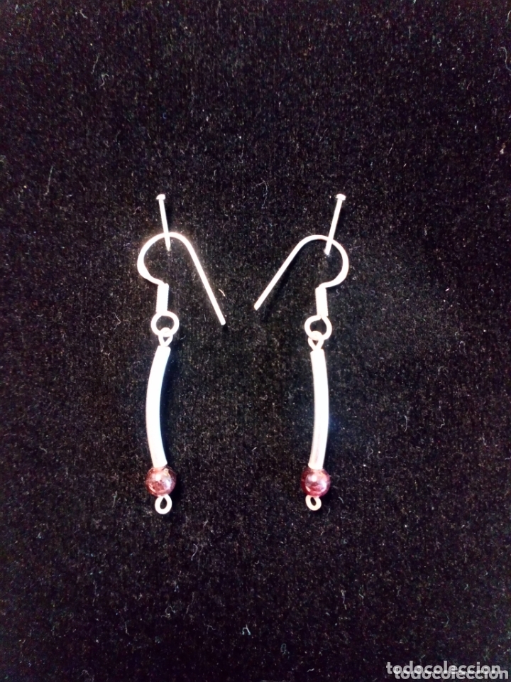 Artesan&iacute;a: Pendientes plata y granates - Foto 1