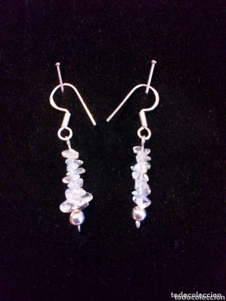 Artesan&iacute;a: Pendientes cuarzo y plata - Foto 1