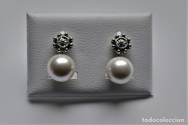 Artesan&iacute;a: pendientes charros con perlas - Foto 1