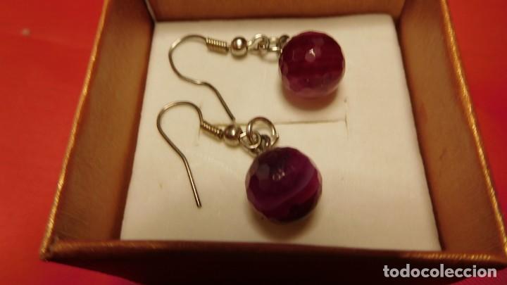 Artesan&iacute;a: Pendientes perla da cornalina roja. - Foto 1