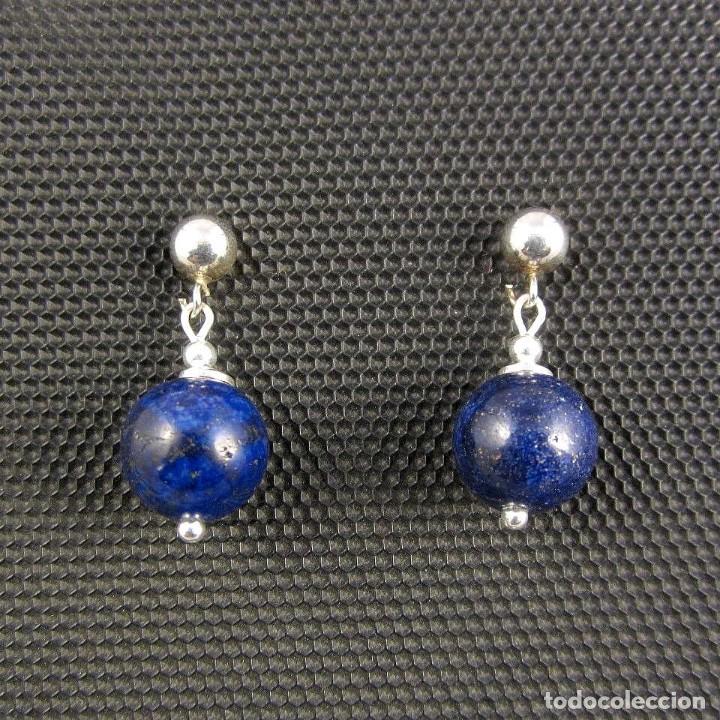 Artesan&iacute;a: Pendientes de Lapisl&aacute;zuli y Plata.- - Foto 2