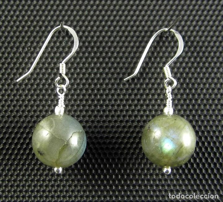Artesan&iacute;a: Pendientes de Labradorita y Plata.- - Foto 1