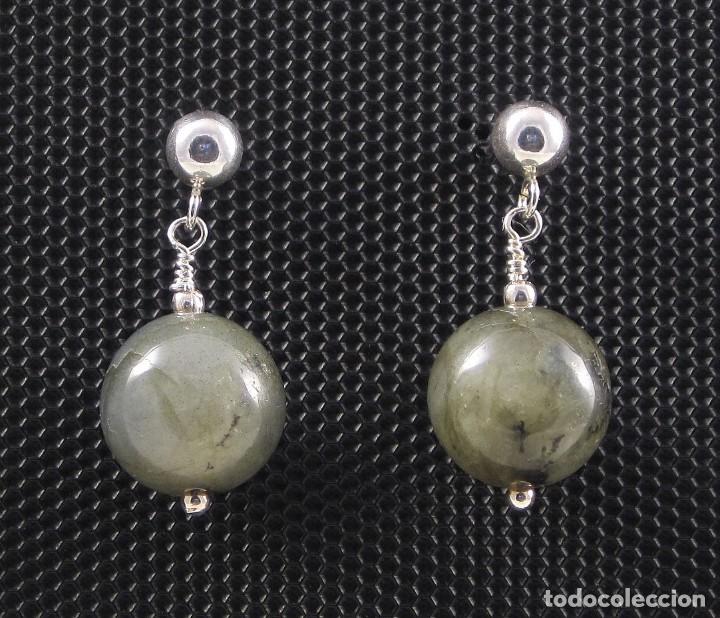 Artesan&iacute;a: Pendientes de Labradorita y Plata.- - Foto 2