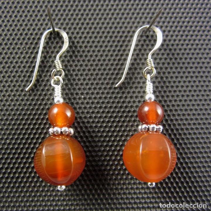 Artesan&iacute;a: Pendientes de Cornalina y Plata - Foto 1