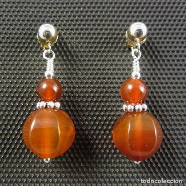 Artesan&iacute;a: Pendientes de Cornalina y Plata - Foto 2