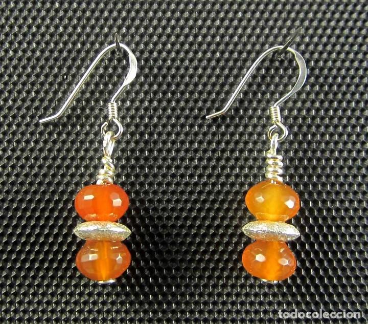 Artesan&iacute;a: Pendientes de Cornalina y Plata - Foto 1
