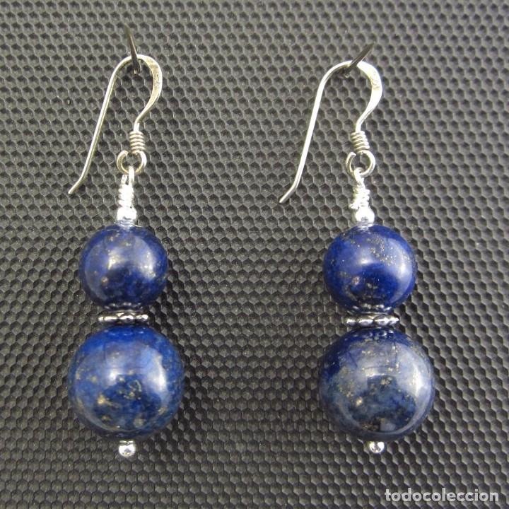 Artesan&iacute;a: Pendientes de Lapisl&aacute;zuli y Plata.- - Foto 1