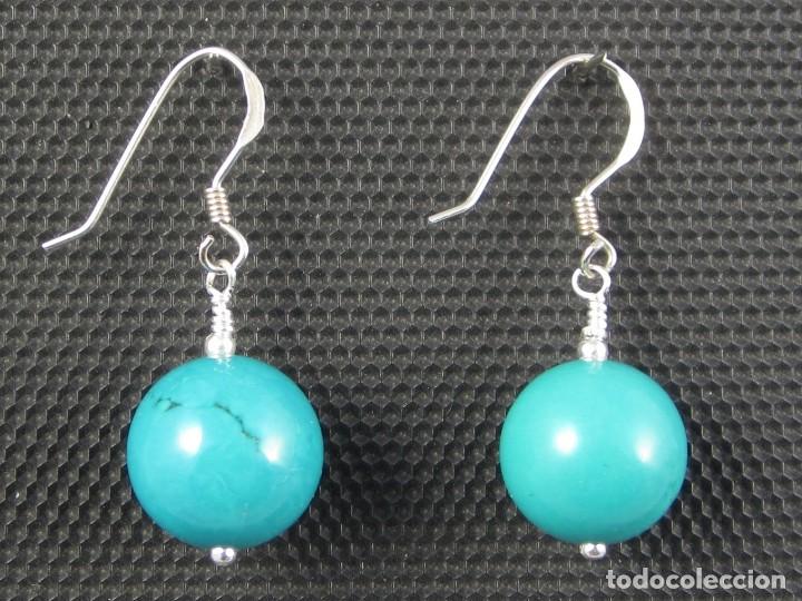 Artesan&iacute;a: Pendientes de Turquesa.- - Foto 1