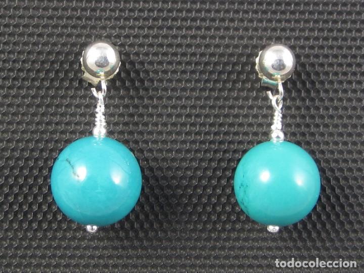Artesan&iacute;a: Pendientes de Turquesa.- - Foto 2