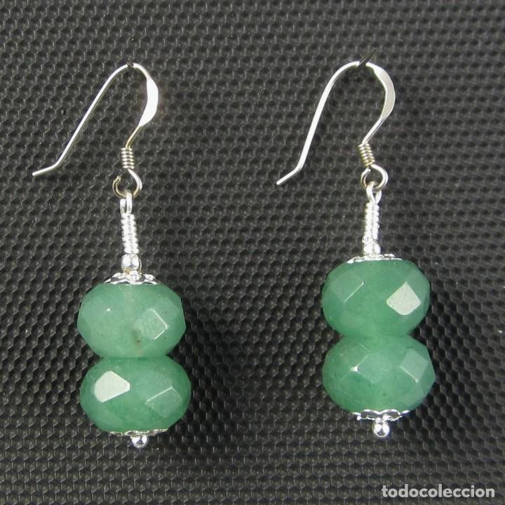Artesan&iacute;a: Pendientes de Jade y Plata.- - Foto 1