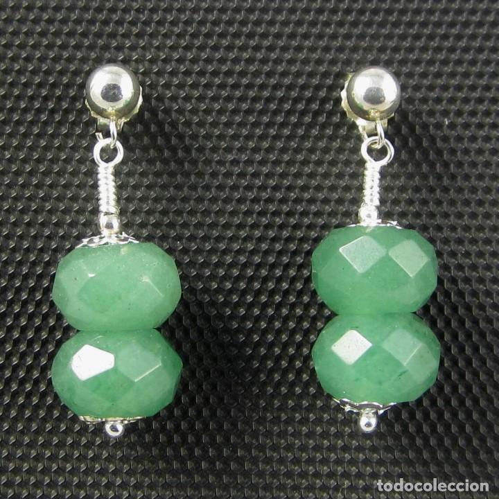 Artesan&iacute;a: Pendientes de Jade y Plata.- - Foto 2