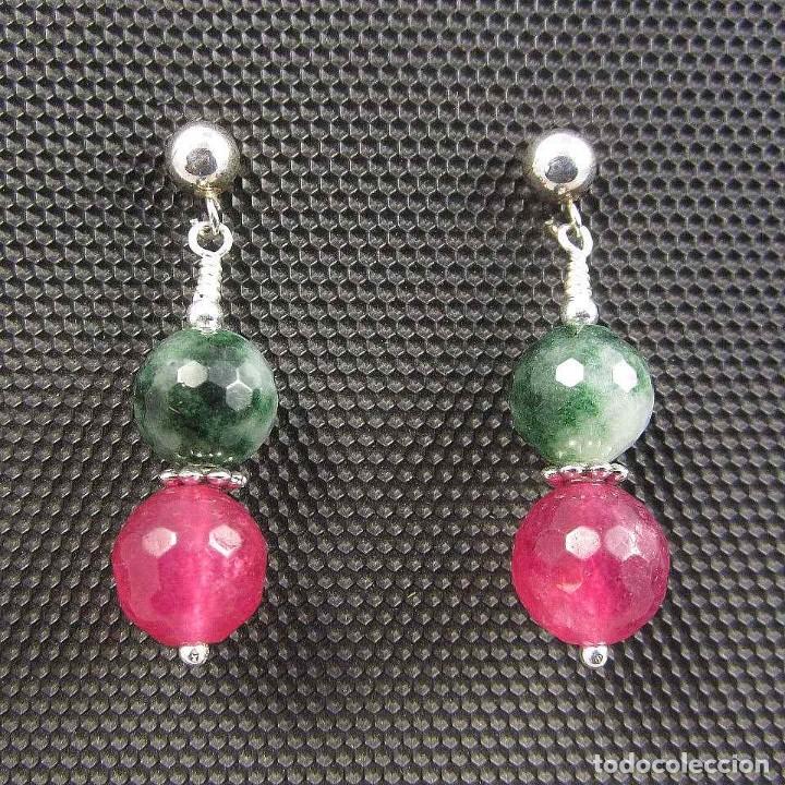 Artesan&iacute;a: Pendientes de &Aacute;gata y Plata.- - Foto 2