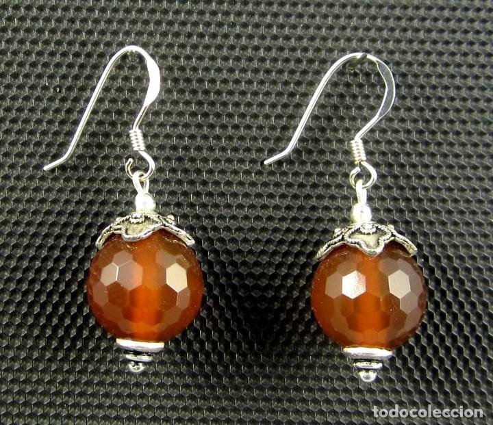 Artesan&iacute;a: Pendientes de Cornalina y Plata - Foto 1