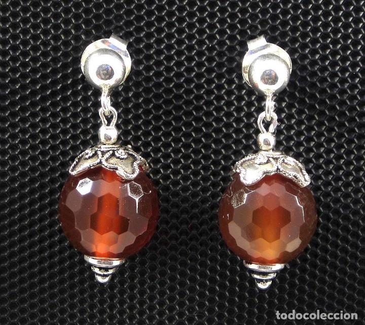 Artesan&iacute;a: Pendientes de Cornalina y Plata - Foto 2