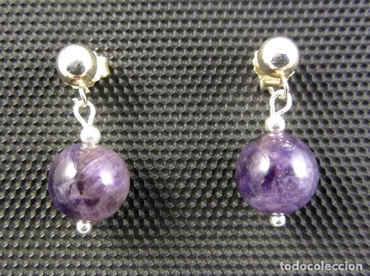 Artesan&iacute;a: Pendientes de Amatista y Plata - Foto 2