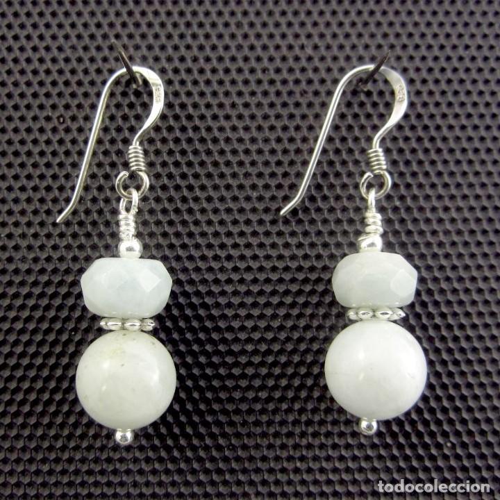 Artesan&iacute;a: Pendientes de Aguamarina y Plata - Foto 1