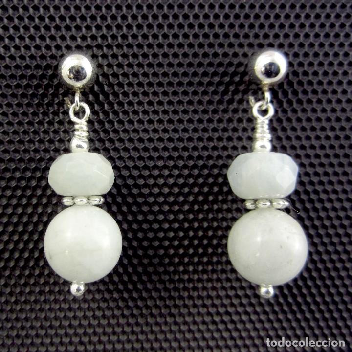 Artesan&iacute;a: Pendientes de Aguamarina y Plata - Foto 2