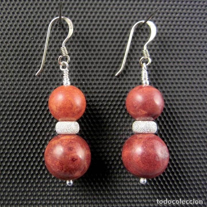 Artesan&iacute;a: Pendientes de Coral y Plata - Foto 1
