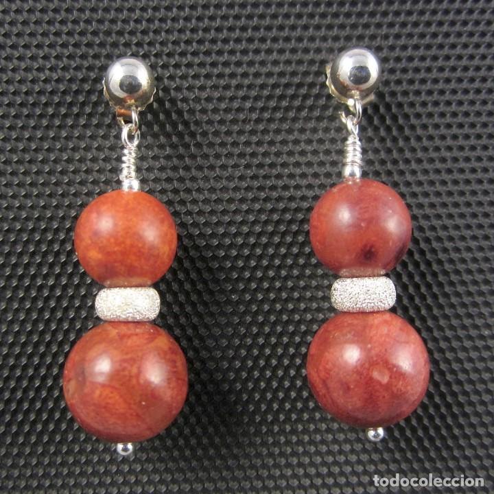Artesan&iacute;a: Pendientes de Coral y Plata - Foto 2