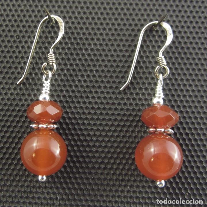 Artesan&iacute;a: Pendientes de Cornalina y Plata - Foto 1