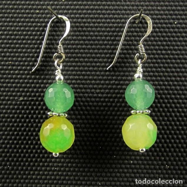Artesan&iacute;a: Pendientes de &Aacute;gata y Plata - Foto 1