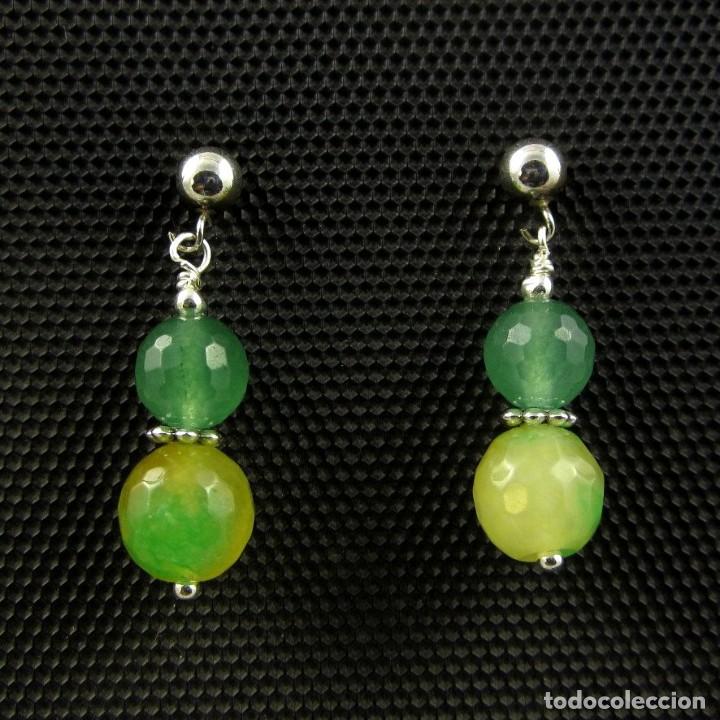 Artesan&iacute;a: Pendientes de &Aacute;gata y Plata - Foto 2