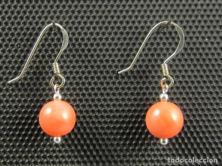 Artesan&iacute;a: Pendientes de Coral rosa y Plata - Foto 1