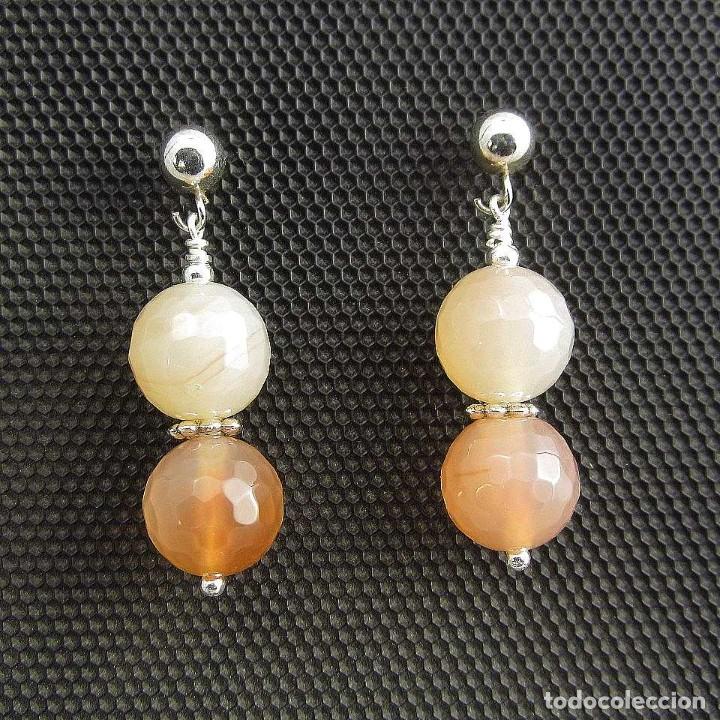 Artesan&iacute;a: Pendientes de &Aacute;gata y Plata - Foto 2